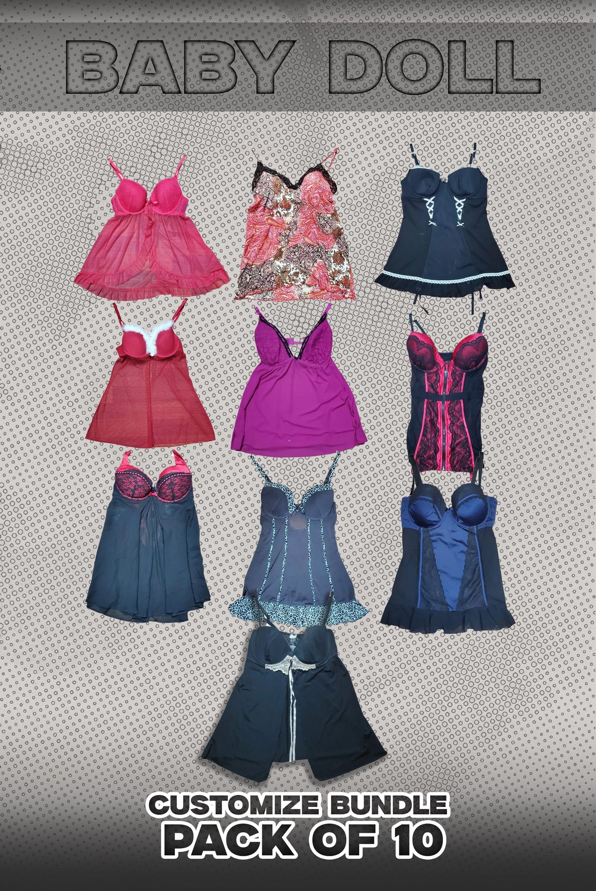 Pack Of 10 Baby Doll Bundle