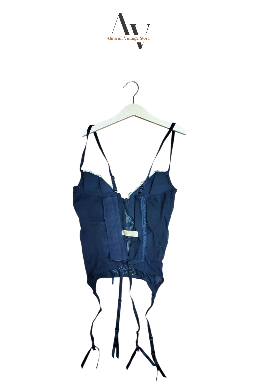 Black Esthetic Corset Top
