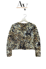 Zebra Print Mash Top