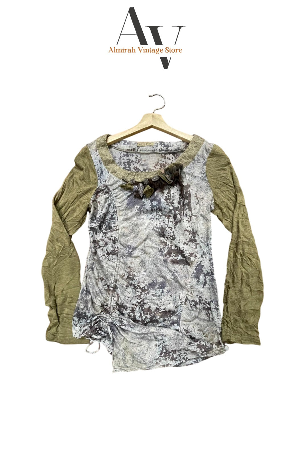 Floral Long Sleeve Mash Top