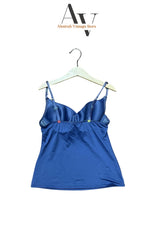 Blue Flower Embraided Camisole