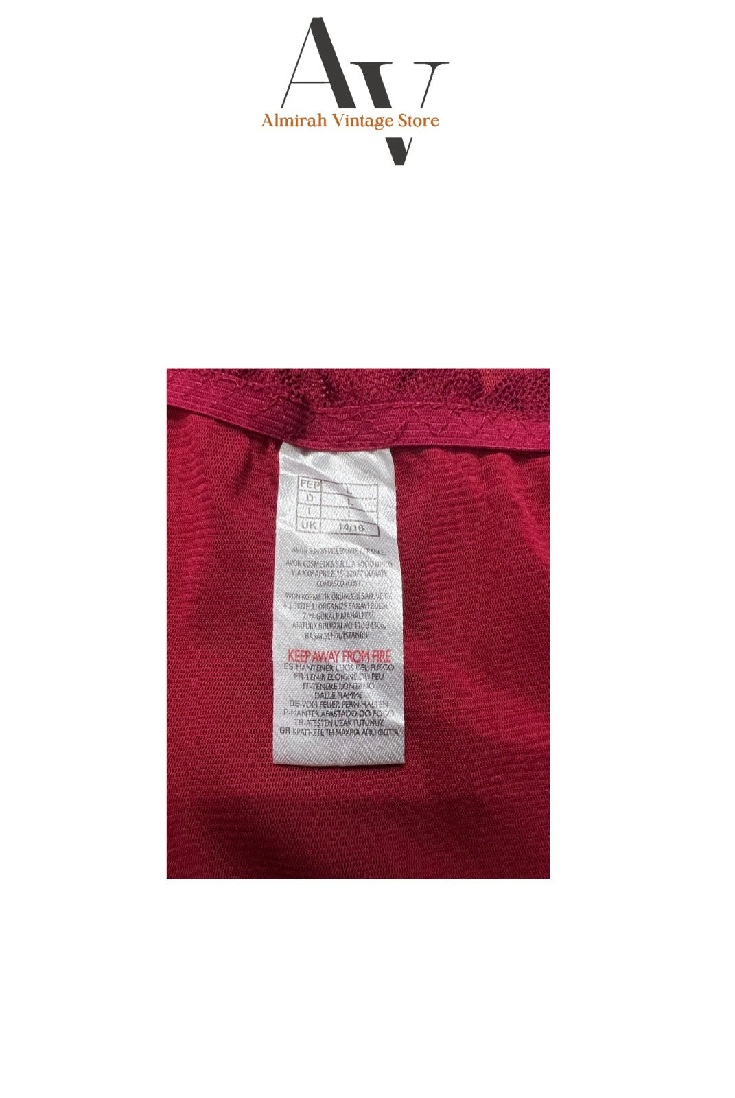 Red with Black border Camsole