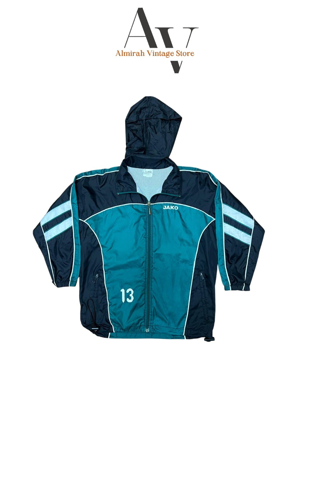 Jako Black With Green Wind Breaker