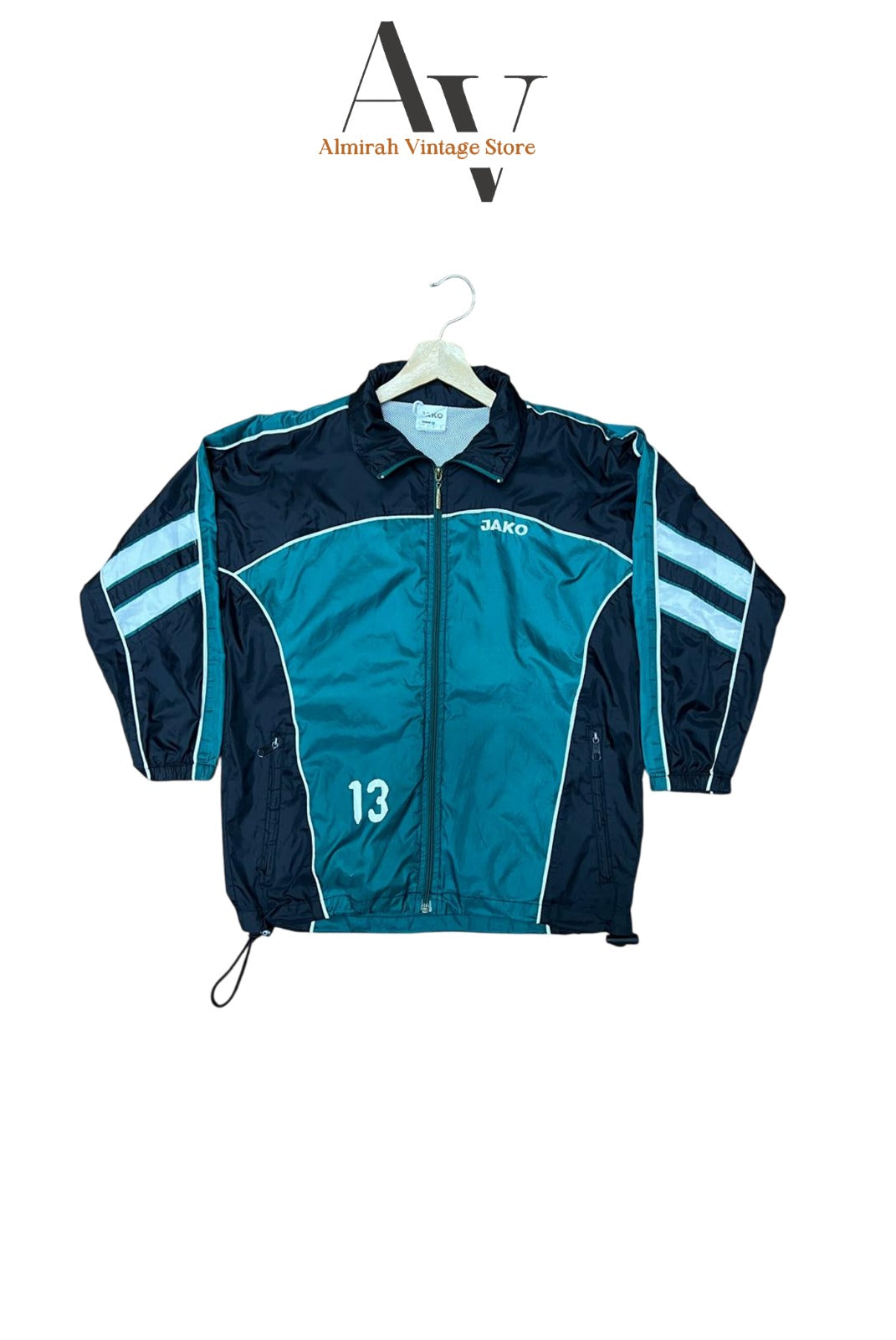 Jako Black With Green Wind Breaker