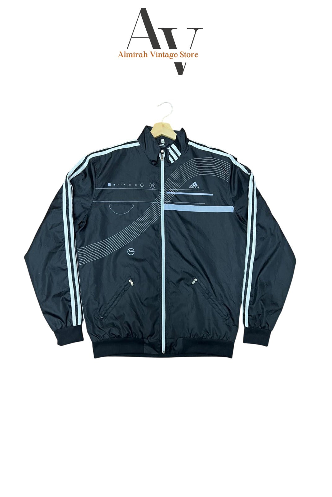 Black Adidas Wind Breaker
