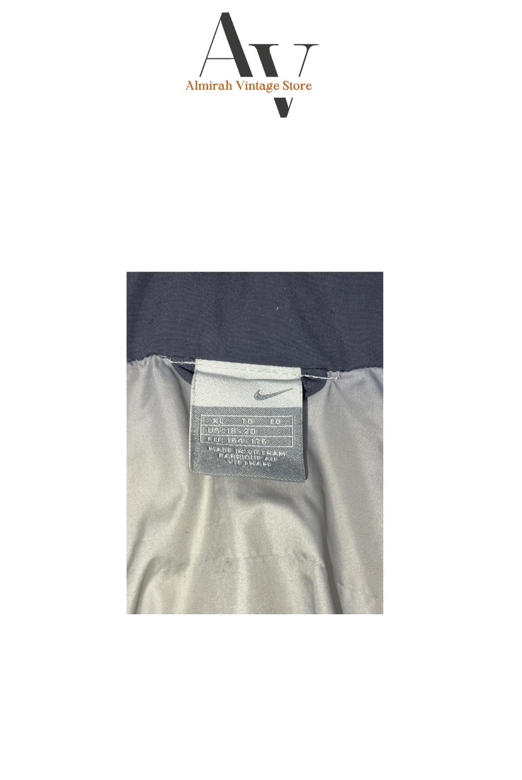 Nike Grey With Black Puffer Hoodie