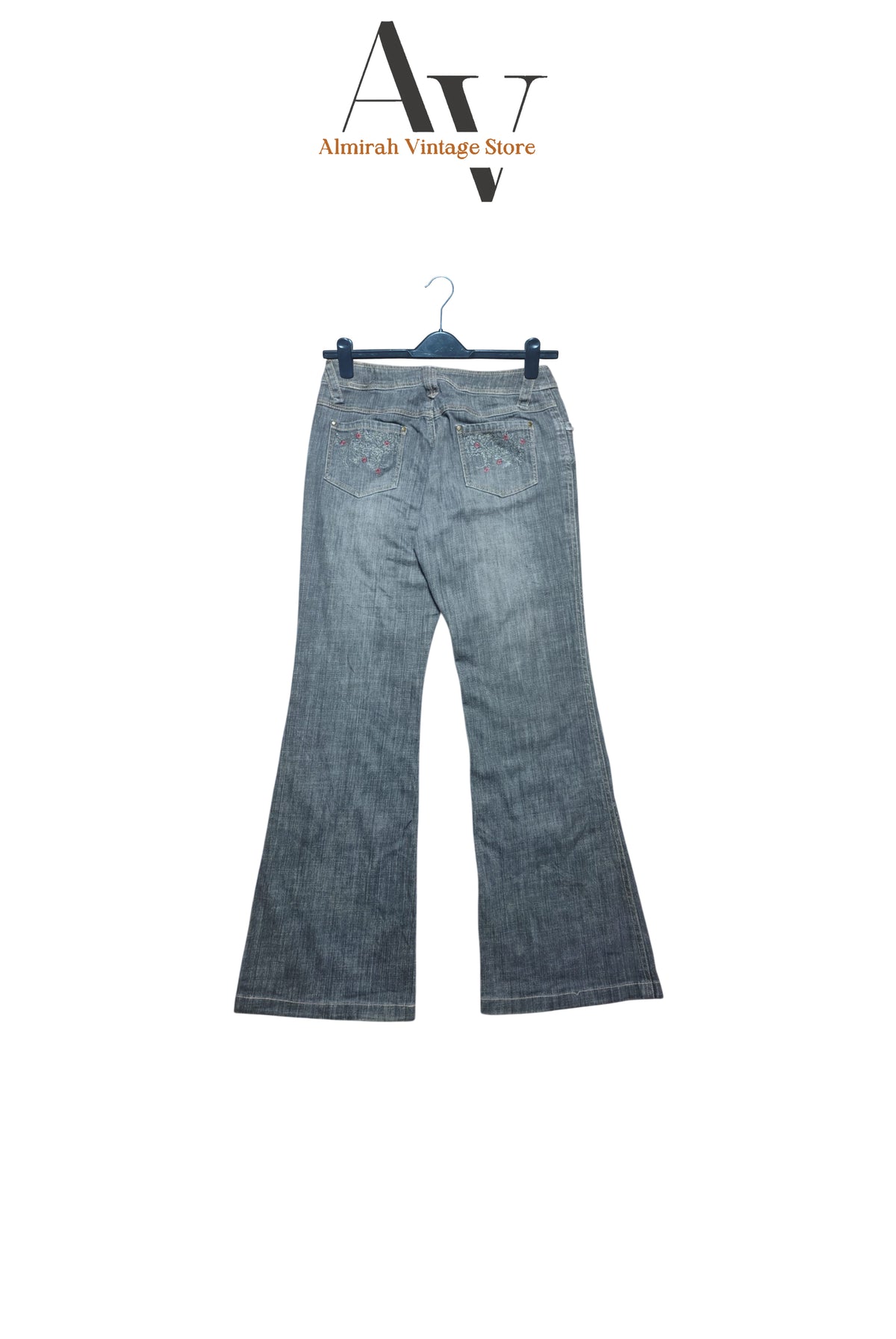 Allumette Grey Flared Jeans