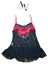 Black Red Flower Dress