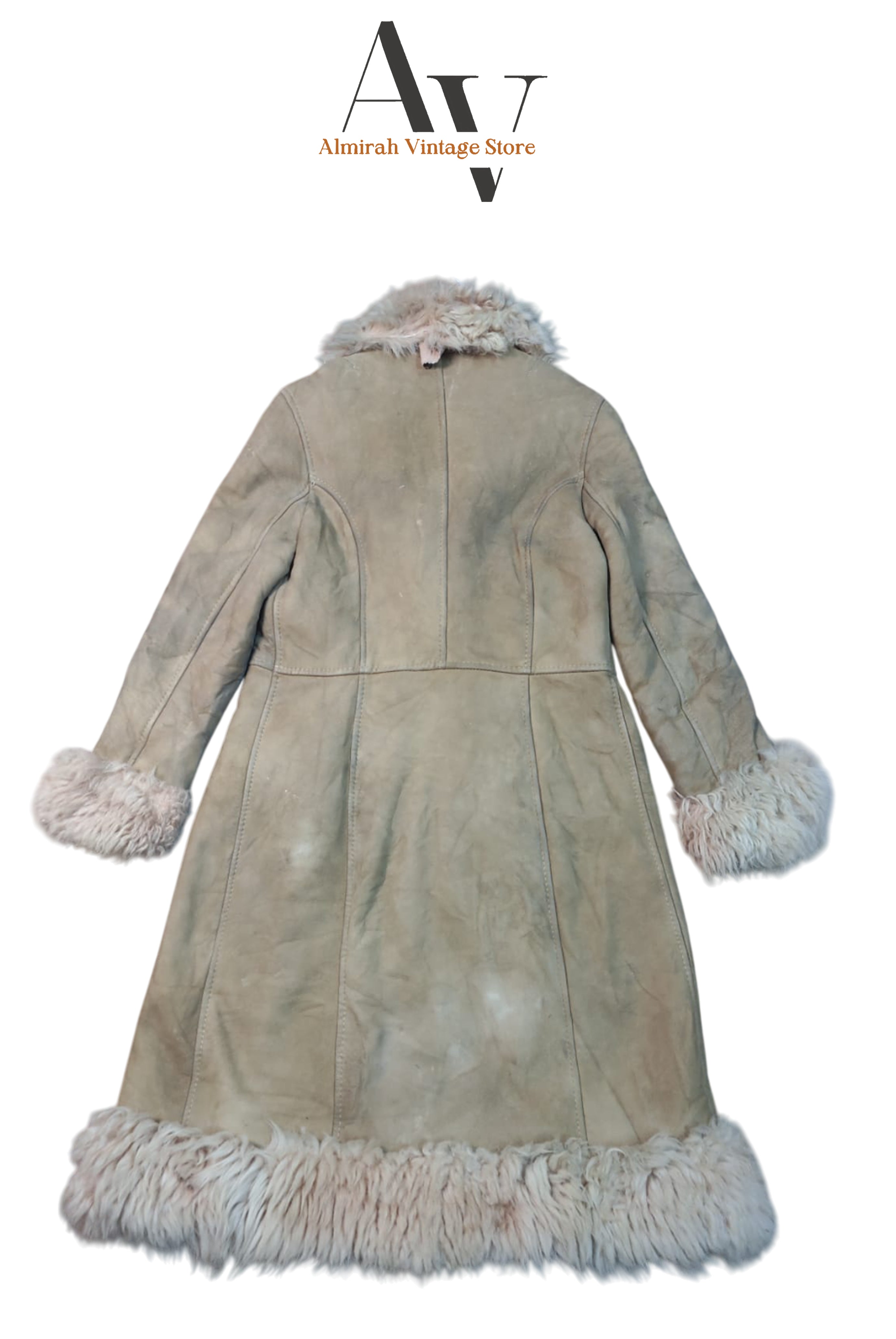 Long Camel Color Afghan Coat