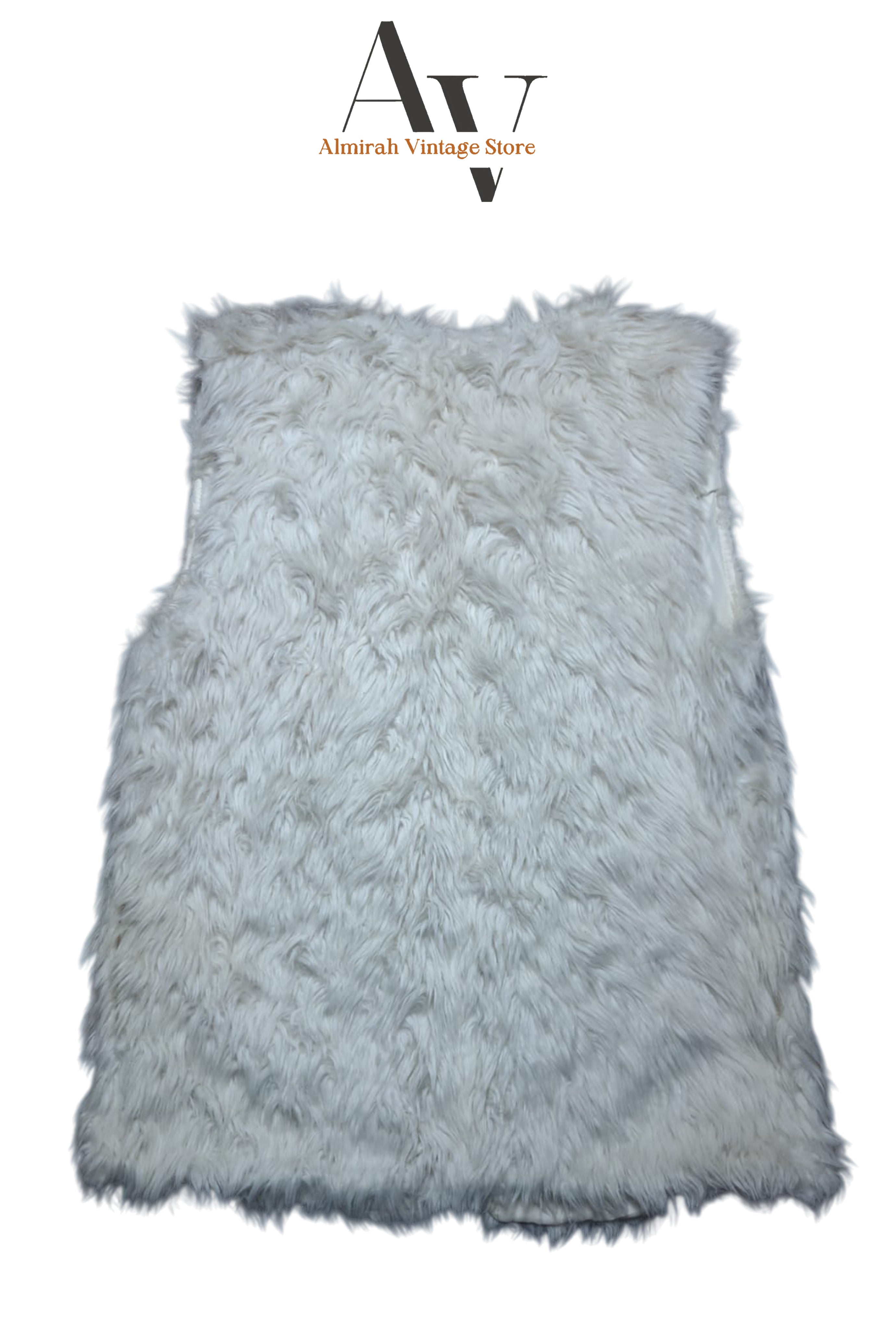 White Afghan Vest