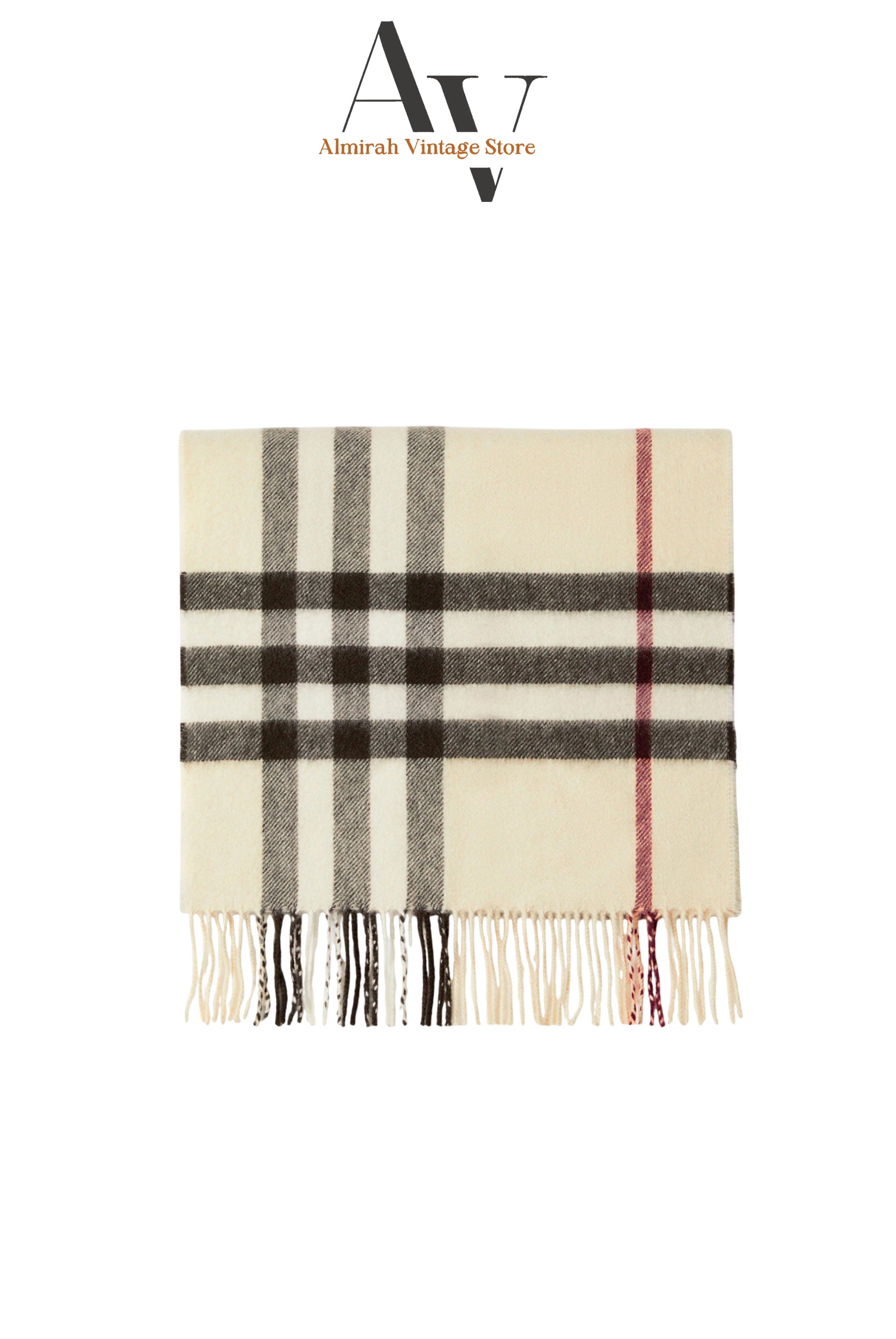 Burberry-Light Beige Nova Check Scarf