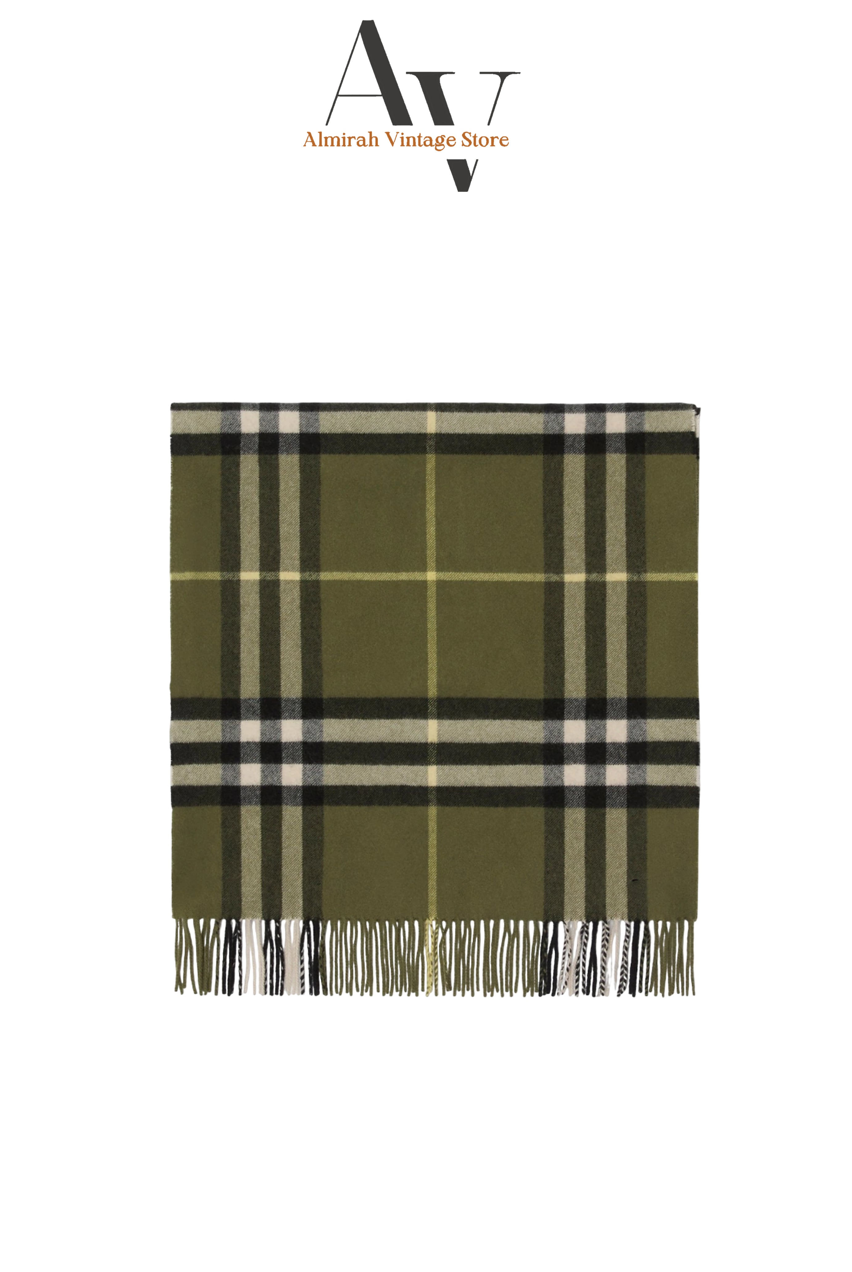 Burberry-Green Nova Check Scarf