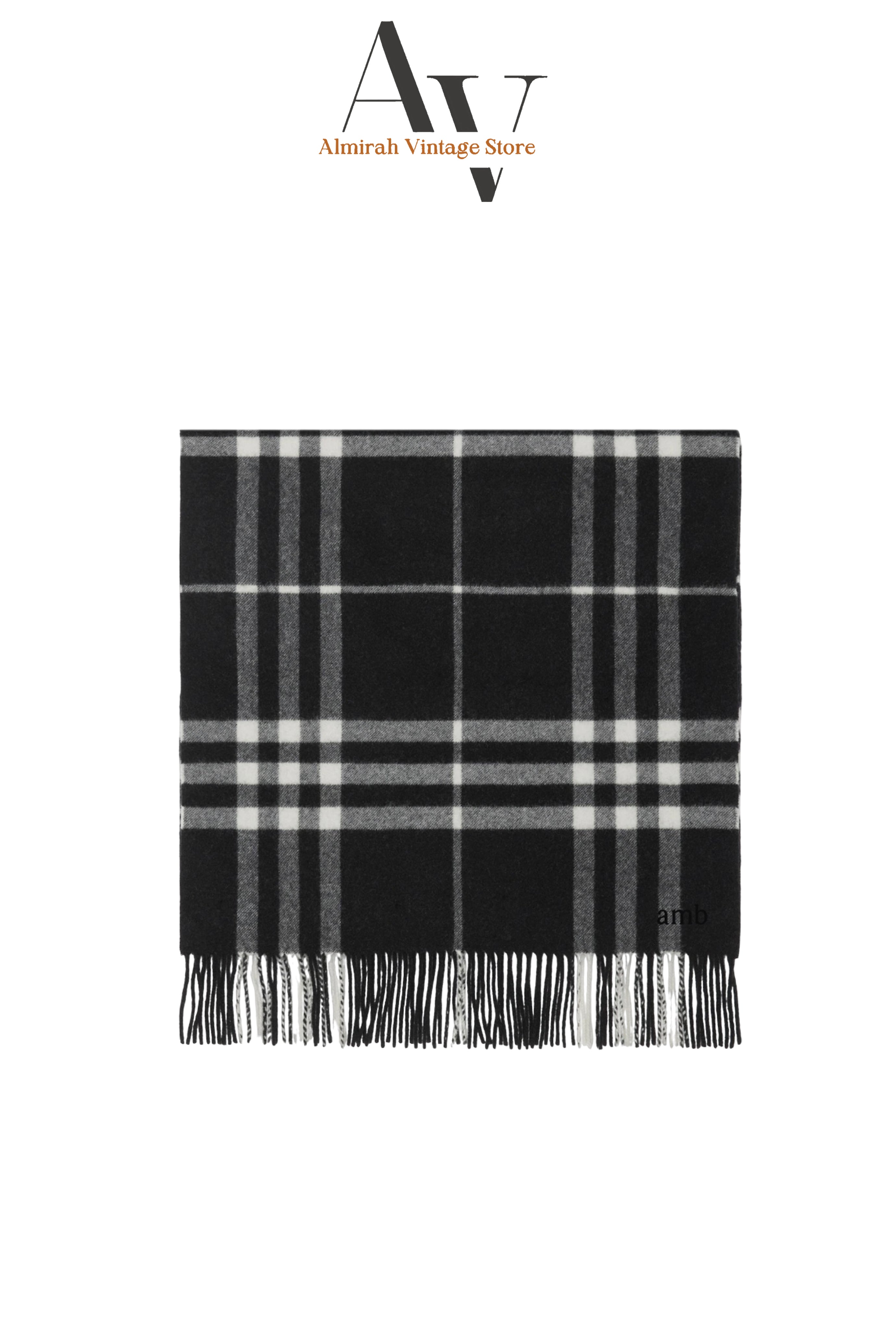 Burberry-Black Nova Check Scarf