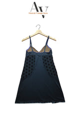 Rampage Black Polka Slip Dress
