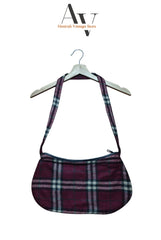 Burberry Y2k Wool Red Bag