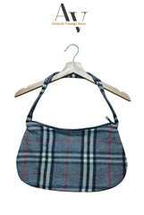 Burberry Y2k Wool Gray Bag