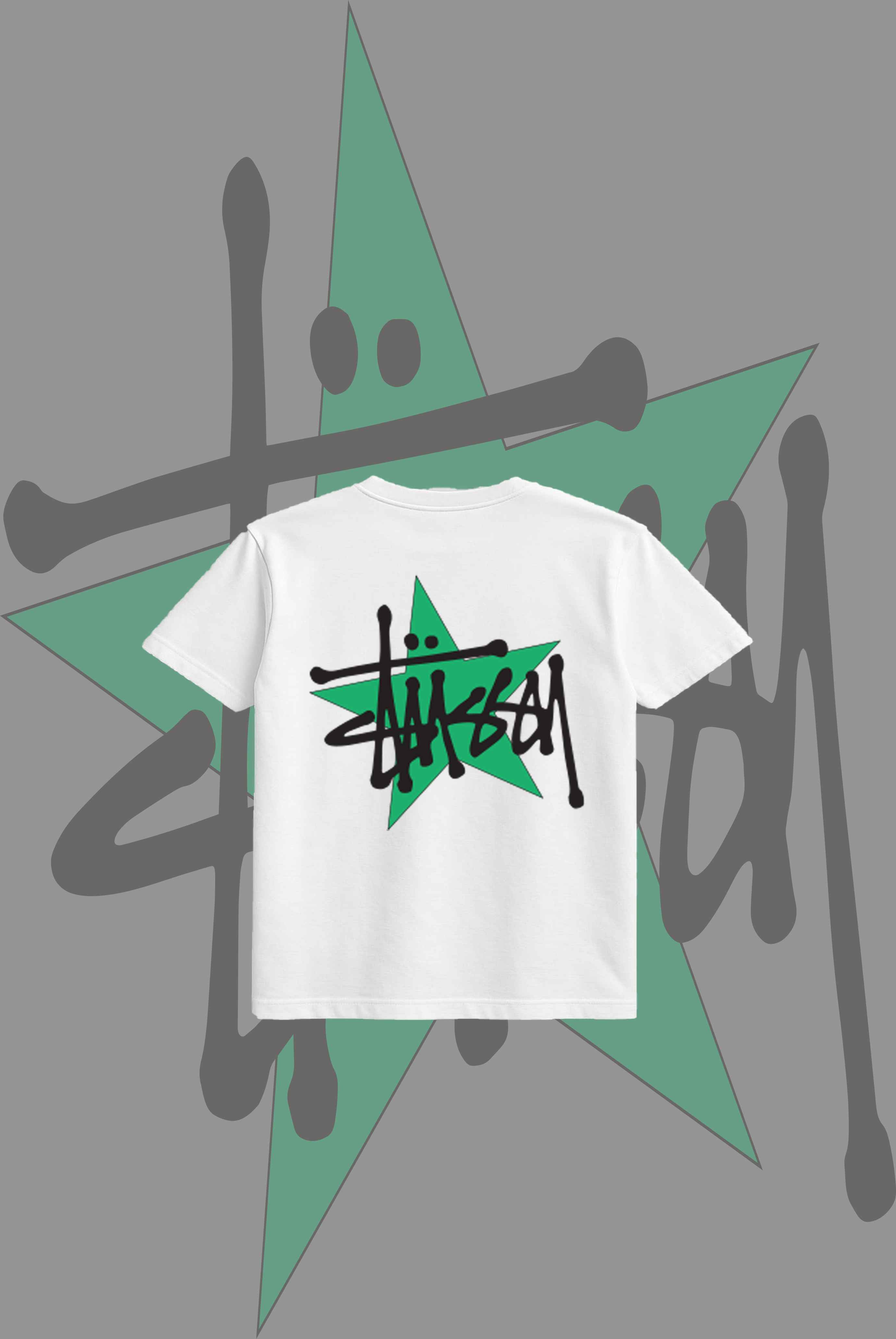 Stusy Green Star T-Shirt