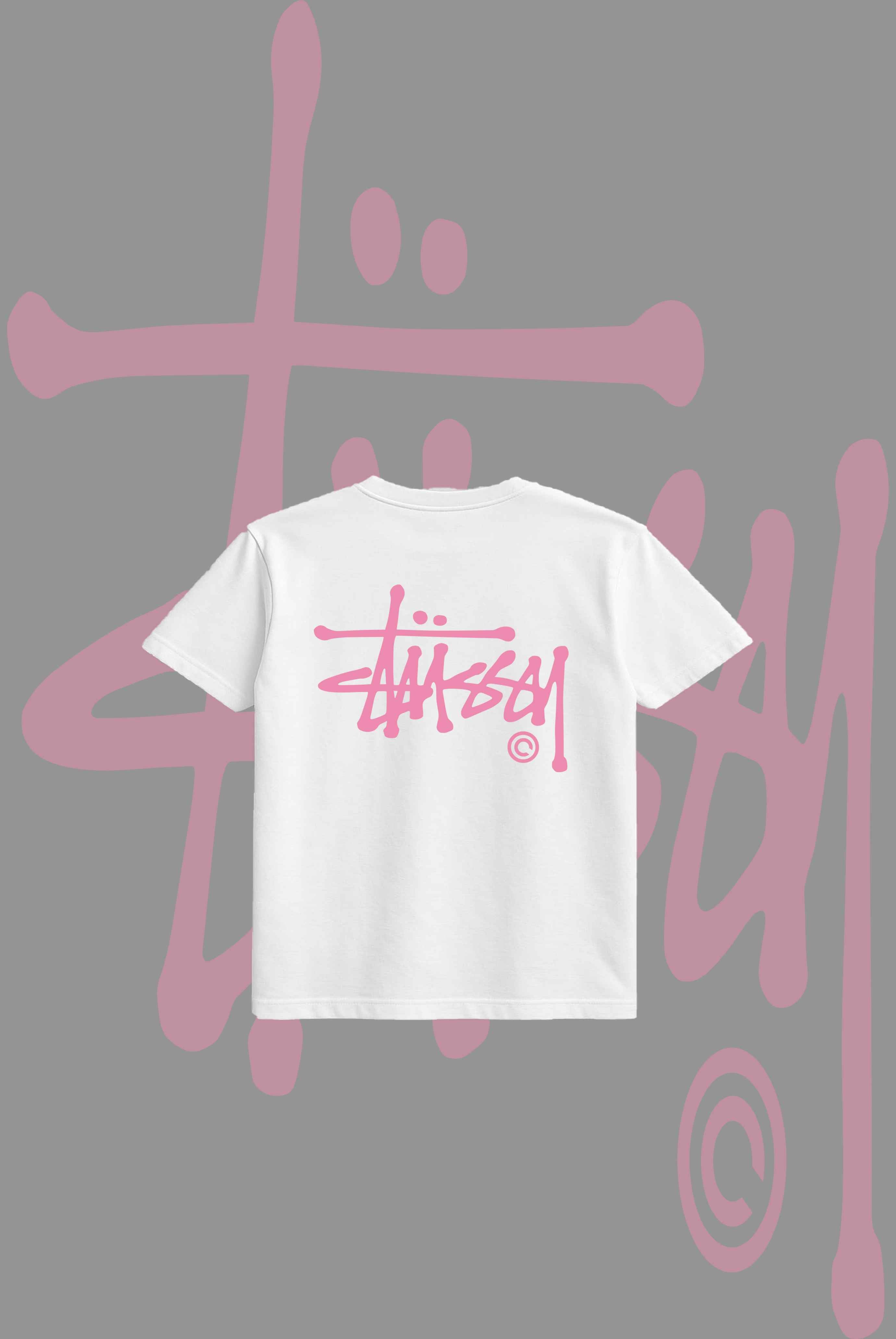 Stusy Pink Logo T-Shirt