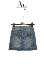 All Stains Button Down Denim Skirts