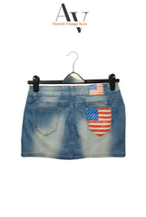 Simply Chic Blue Denim Skirts