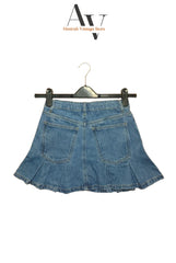 Jeans Pleated Denim Skirts