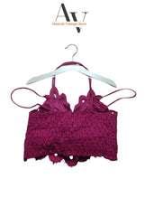 Lace Bralette Maroon Laces