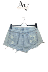 Women's Embroidered Floral Denim Sexy Shorts