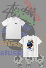 Stusy 8 Ball Skull T-Shirt