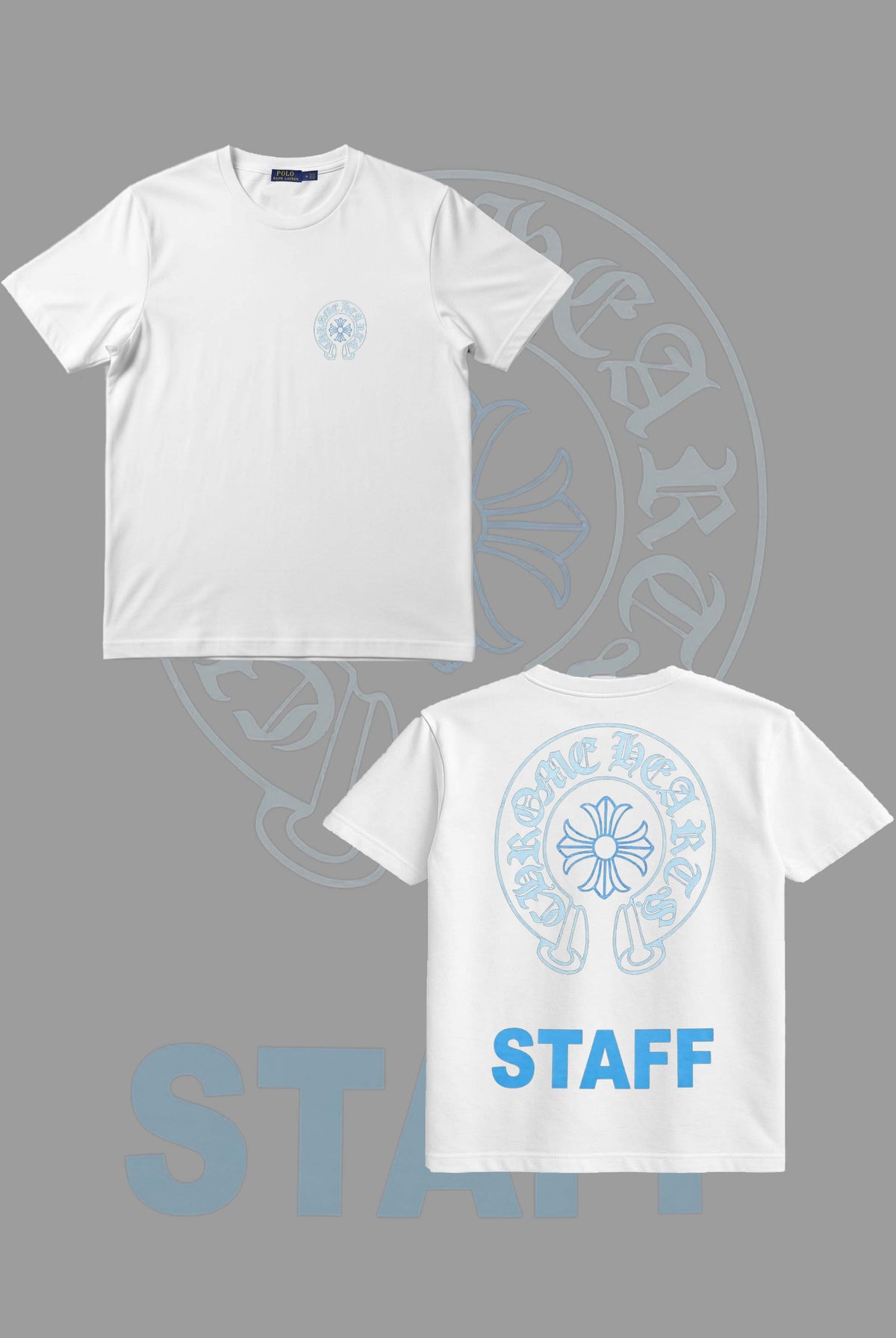 Chrome Heart Blue Staff T Shirt