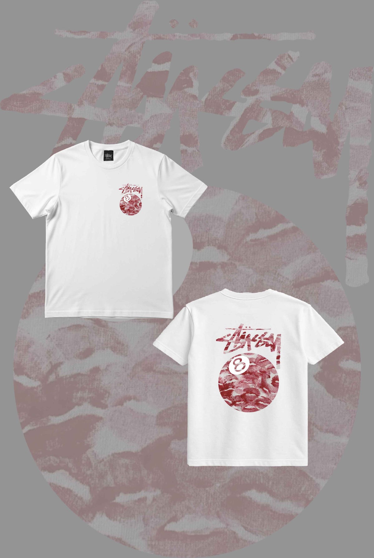 Stusy Kisses 8 Ball T-Shirt