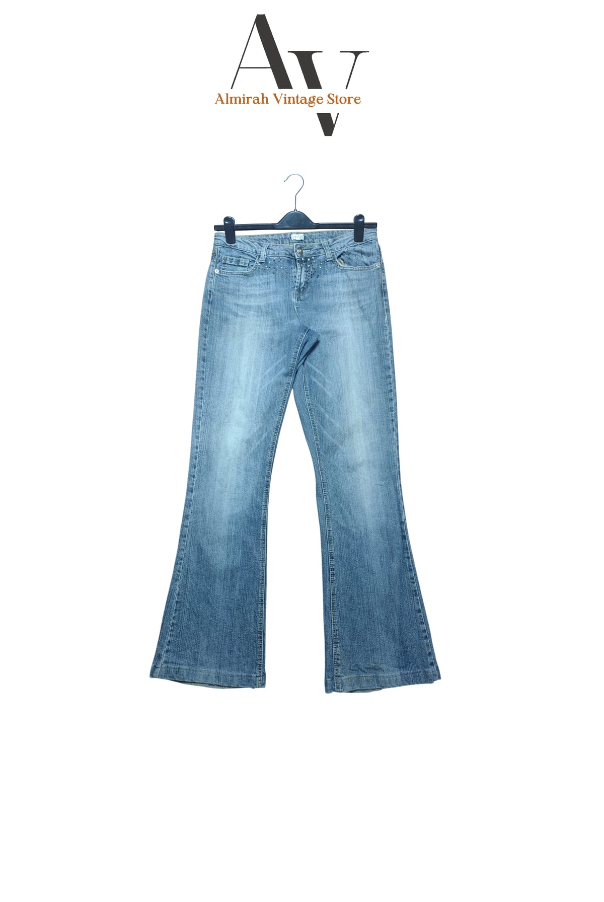 Cache Light Blue Flared Jeans