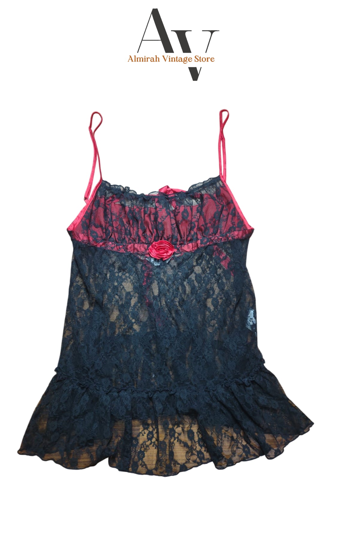 Black Red Flower Dress