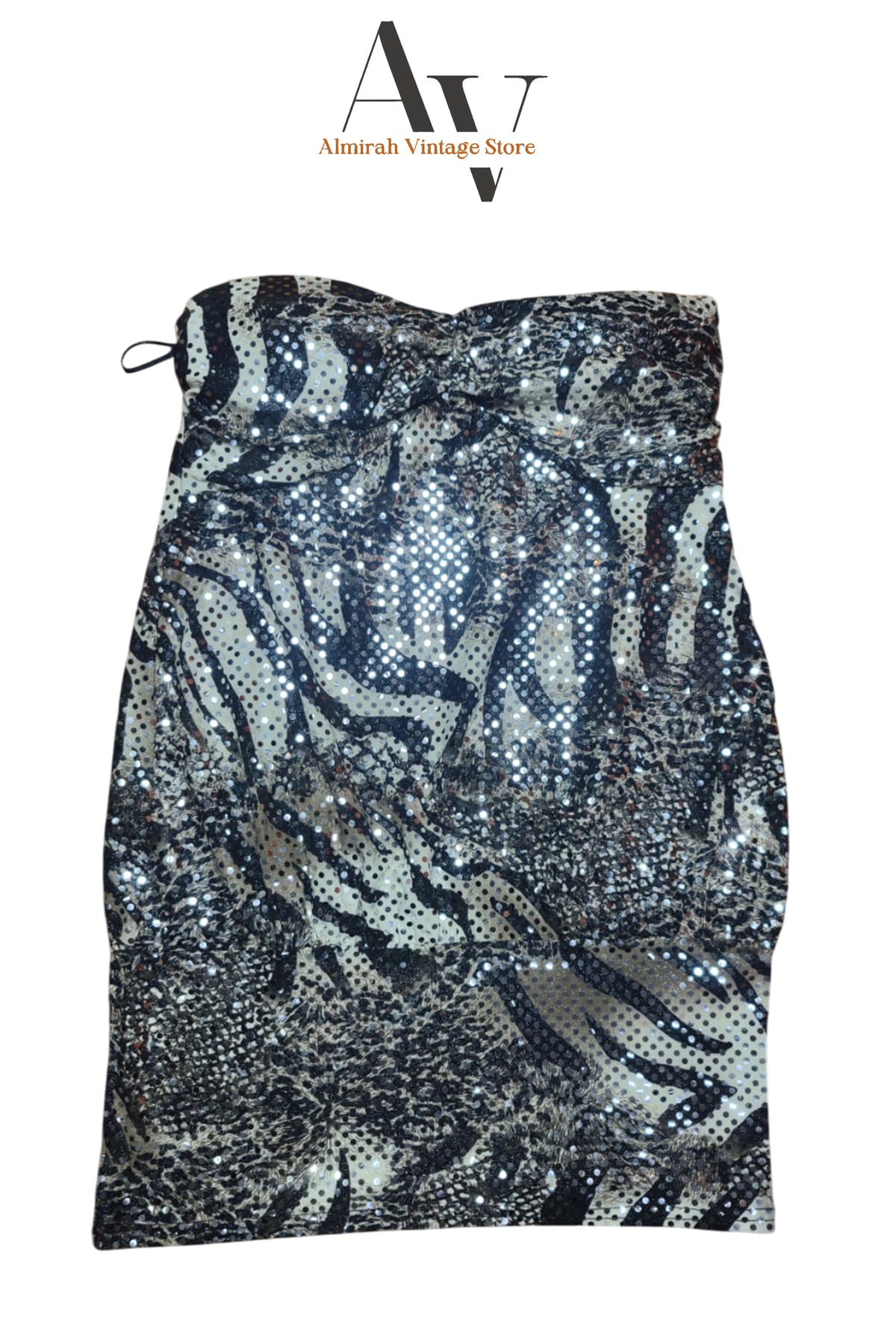 Black Patterned Printed Dress