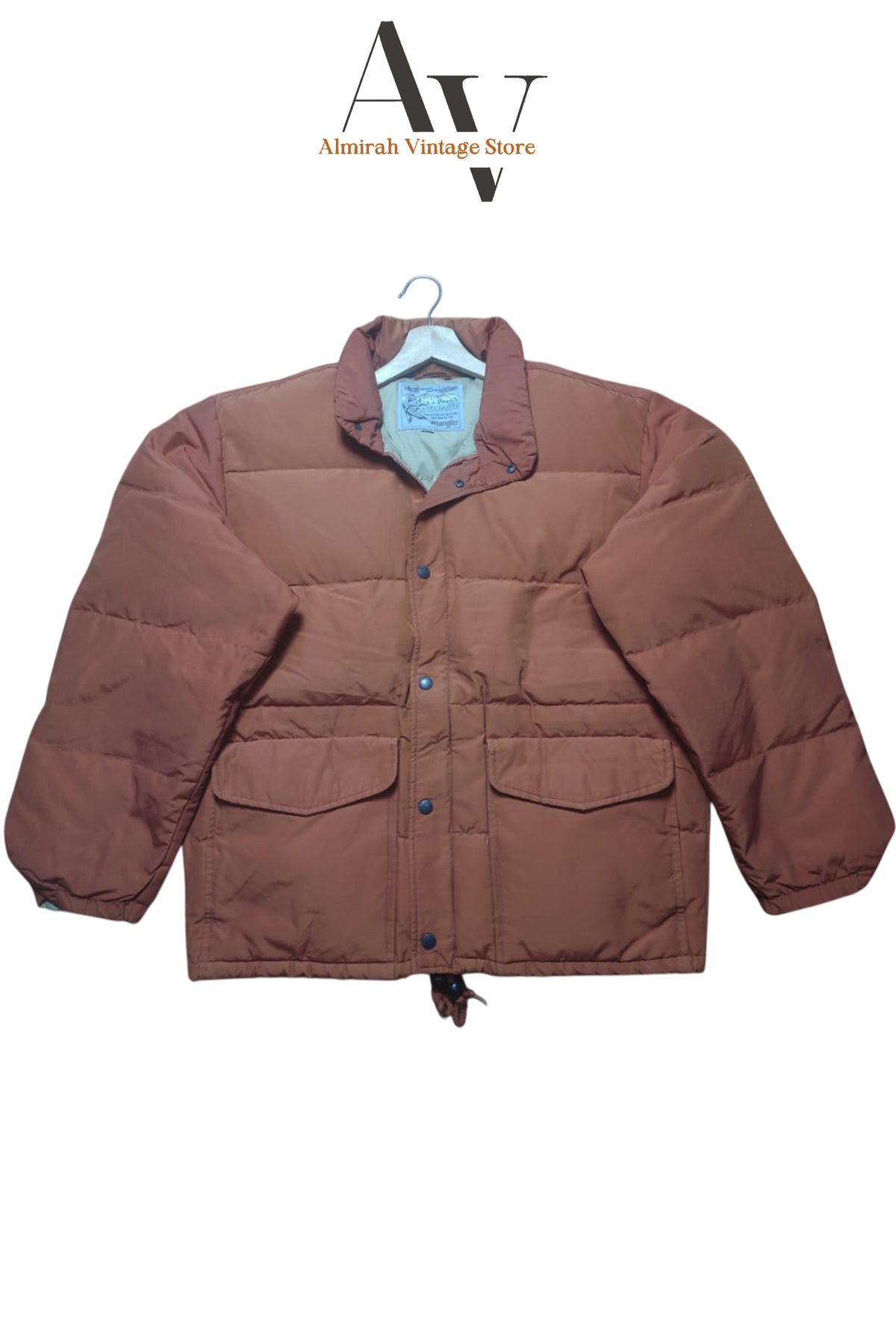 Wrangler Orange Puffer Jacket