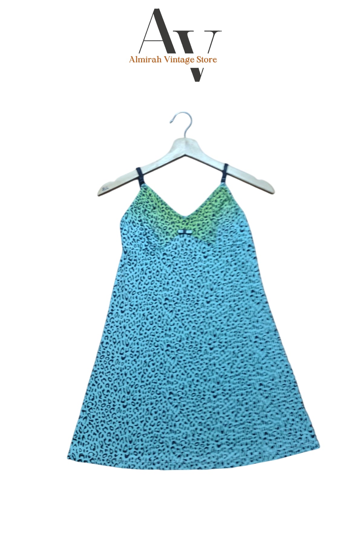 Secret Treasure Animal Print Slip Dress