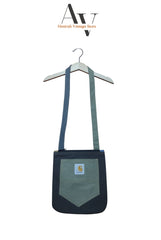 Carhart Tote Green With Grey Zipper Bag