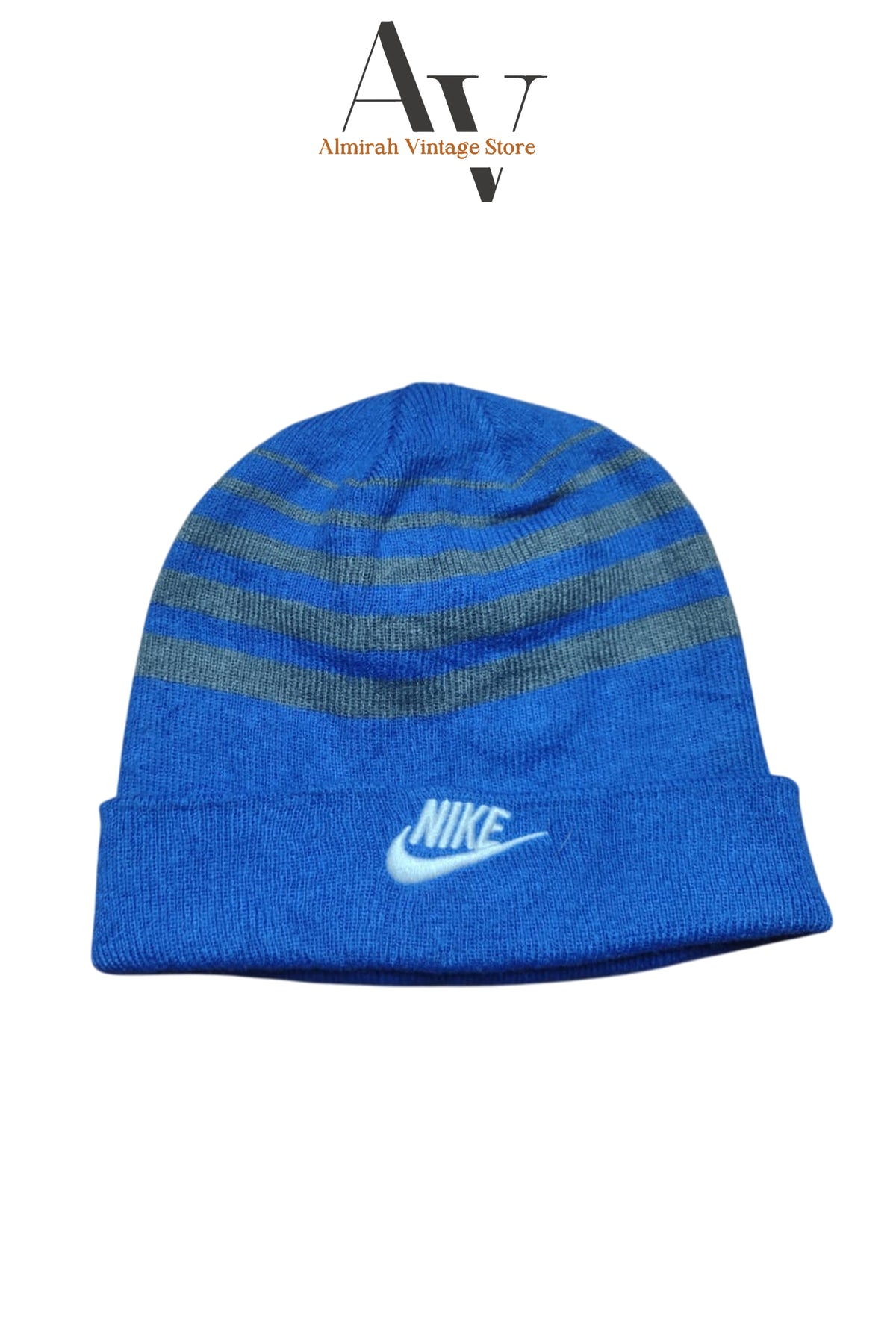 Nike Blue And Gray Stripped Hat