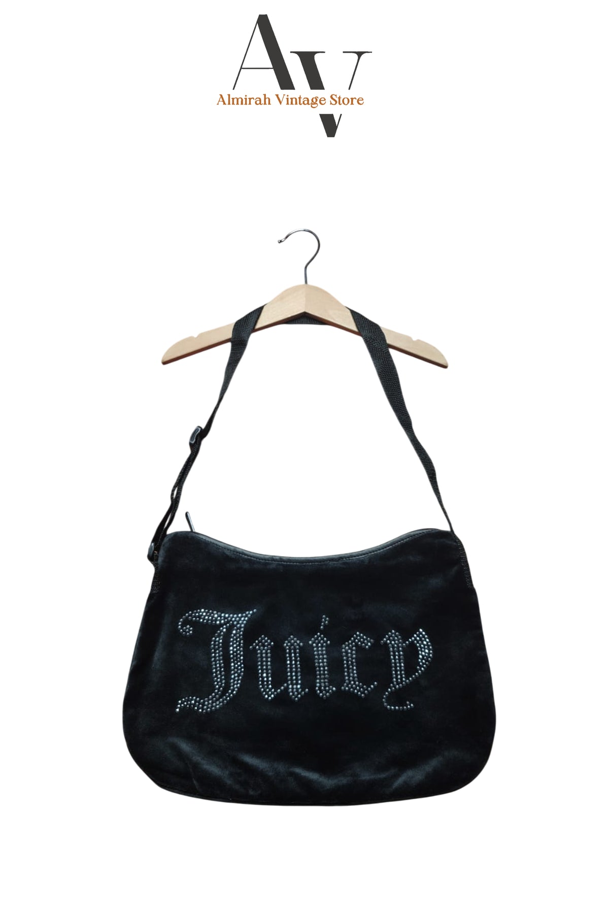 Juicy Couture Upcycled Black Solid Bag