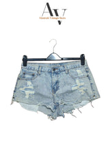 Women's Embroidered Floral Denim Sexy Shorts