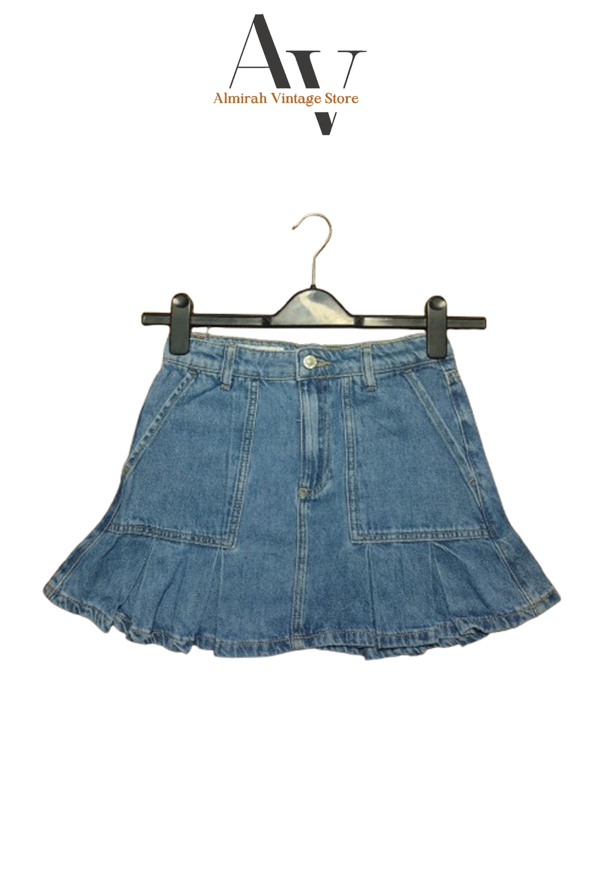 Jeans Pleated Denim Skirts