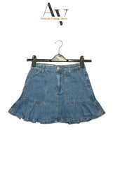 Jeans Pleated Denim Skirts