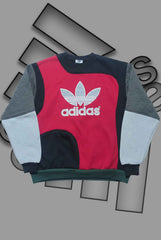 Adida Premium Multi Color Patch Work Sweats Shirts