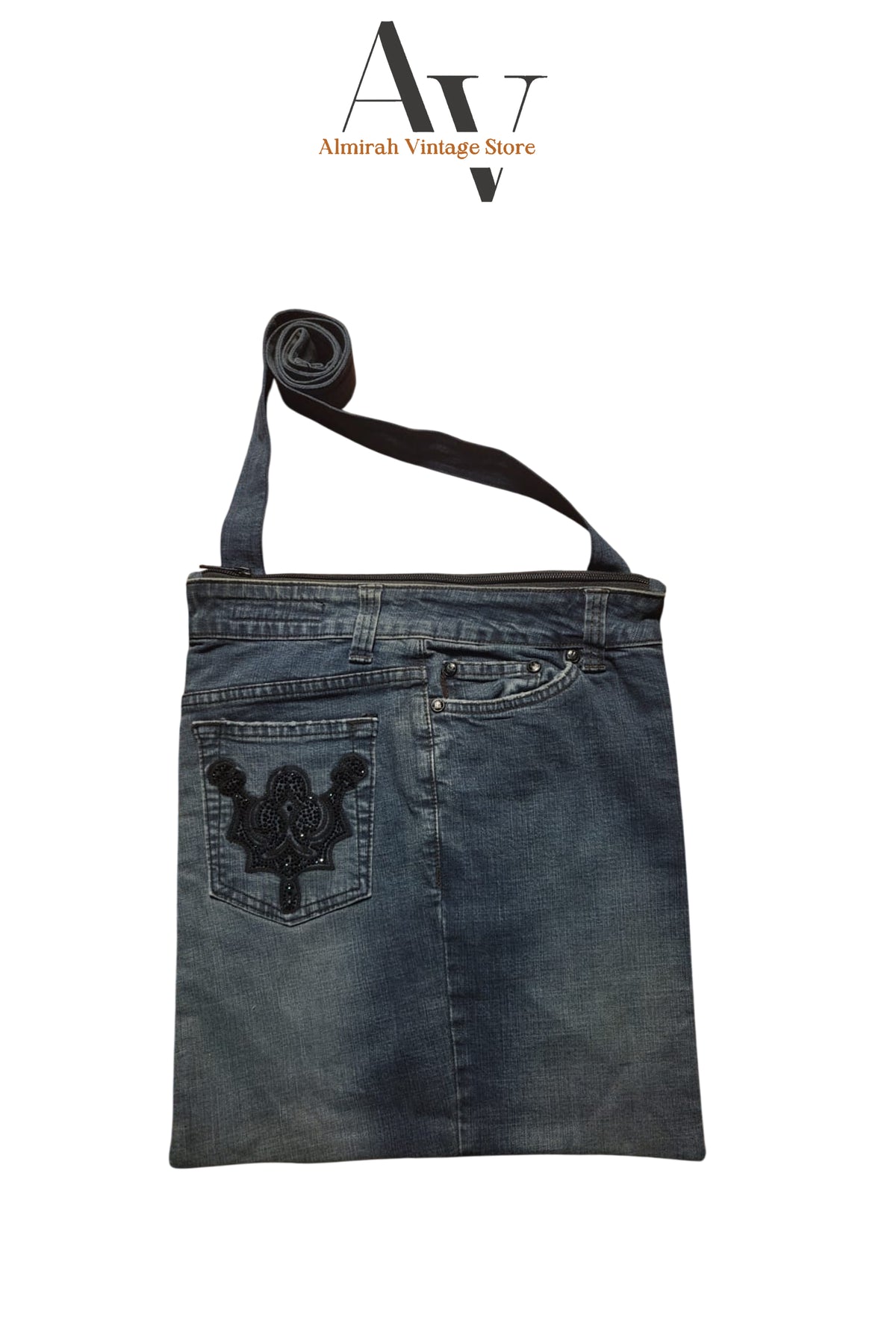 Denim Y2k Upcycle Tote III Bag
