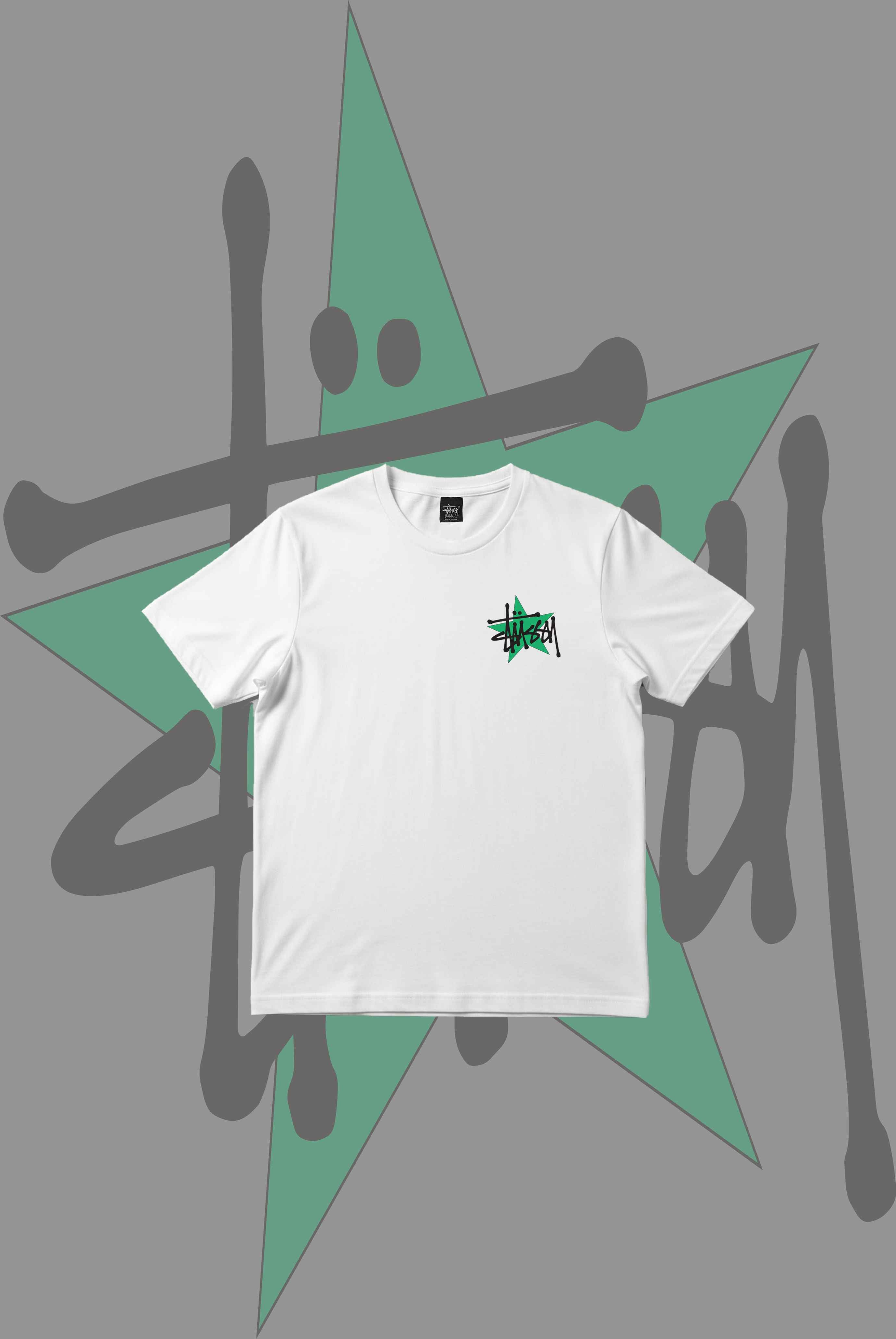 Stusy Green Star T-Shirt
