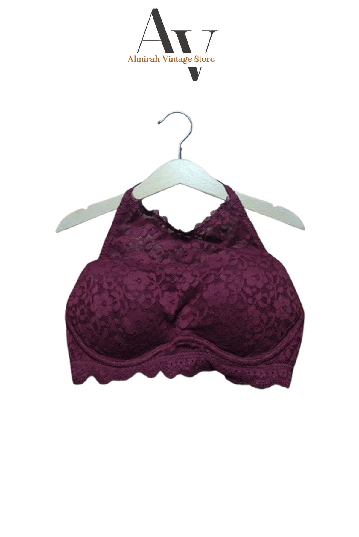 Lace Bralette Maroon