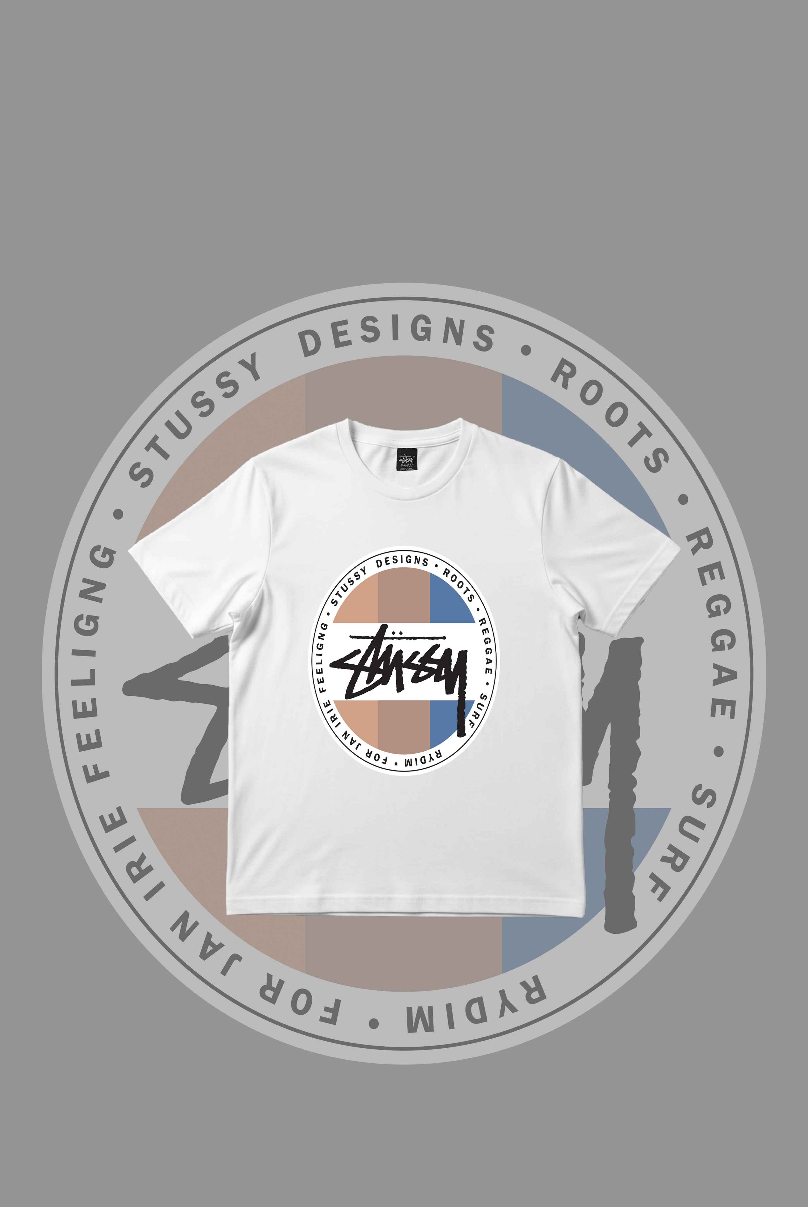 Stusy Surfman Dot Tees White T-Shirt