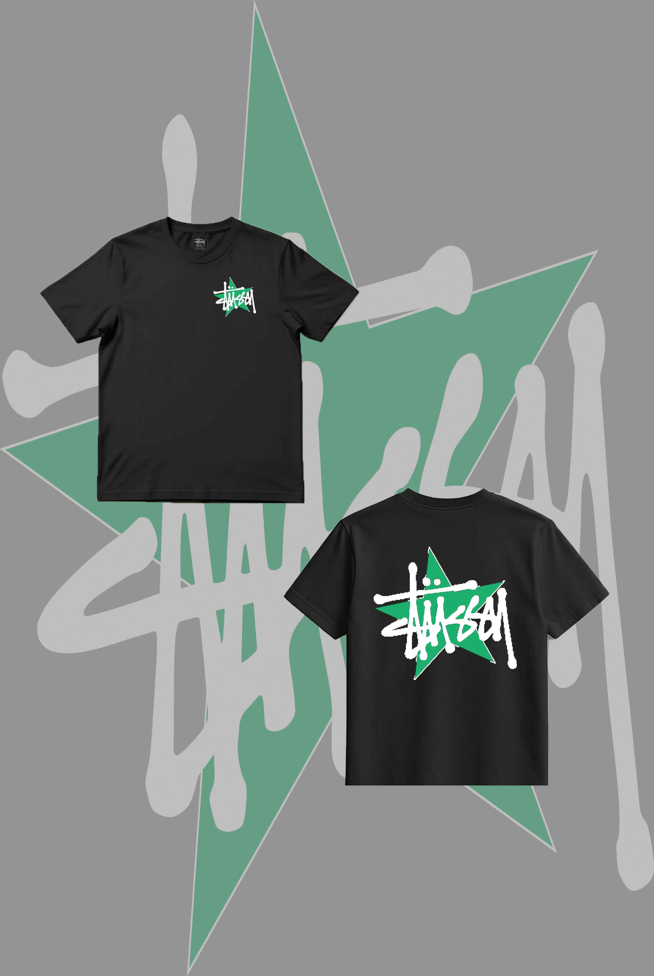 Stusy Green Star T-Shirt