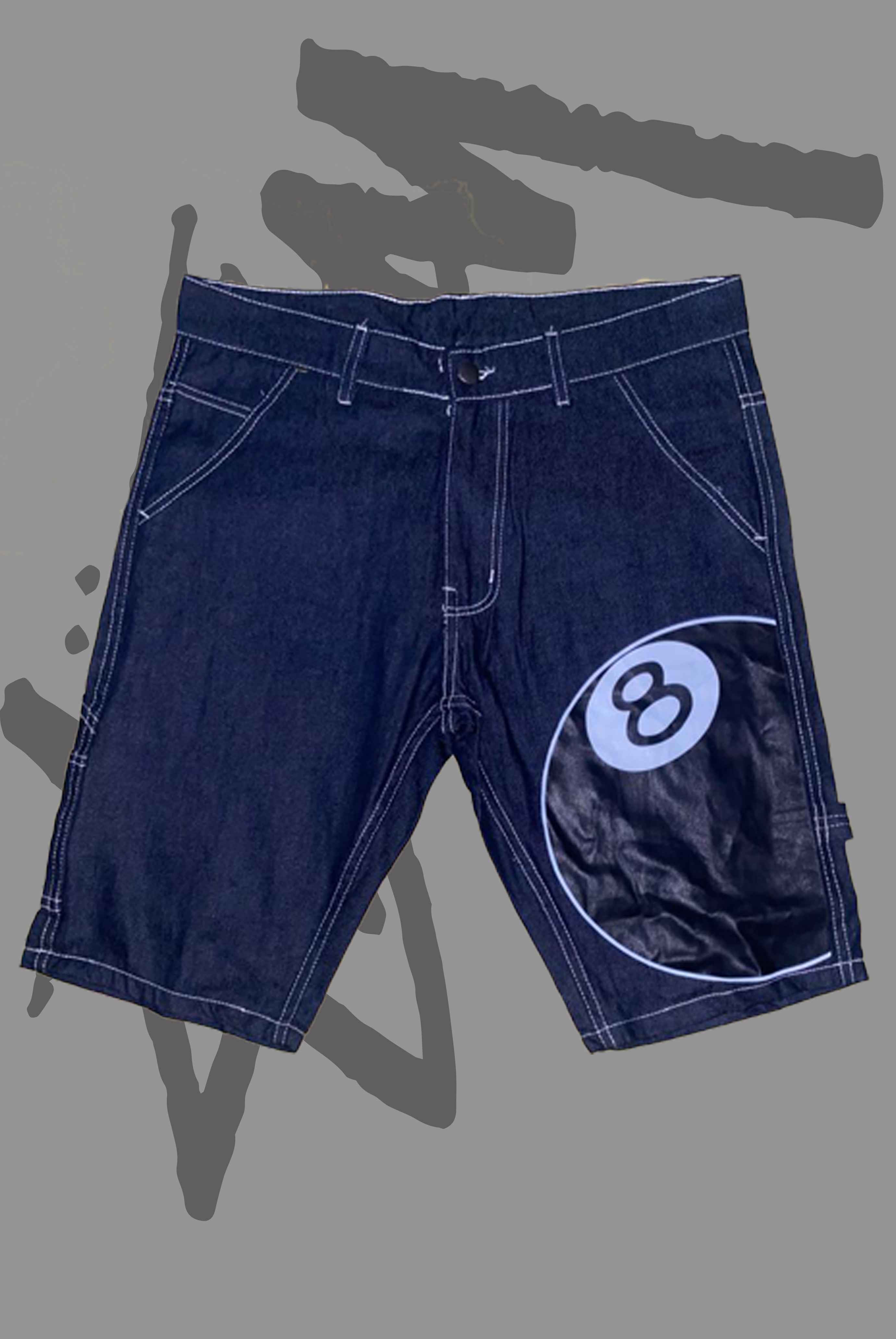 Stusy 8 Ball Denim Shorts