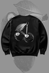 Stusy Cherry Black Sweatshirt