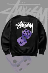 Stusy Purple Dice Sweatshirt